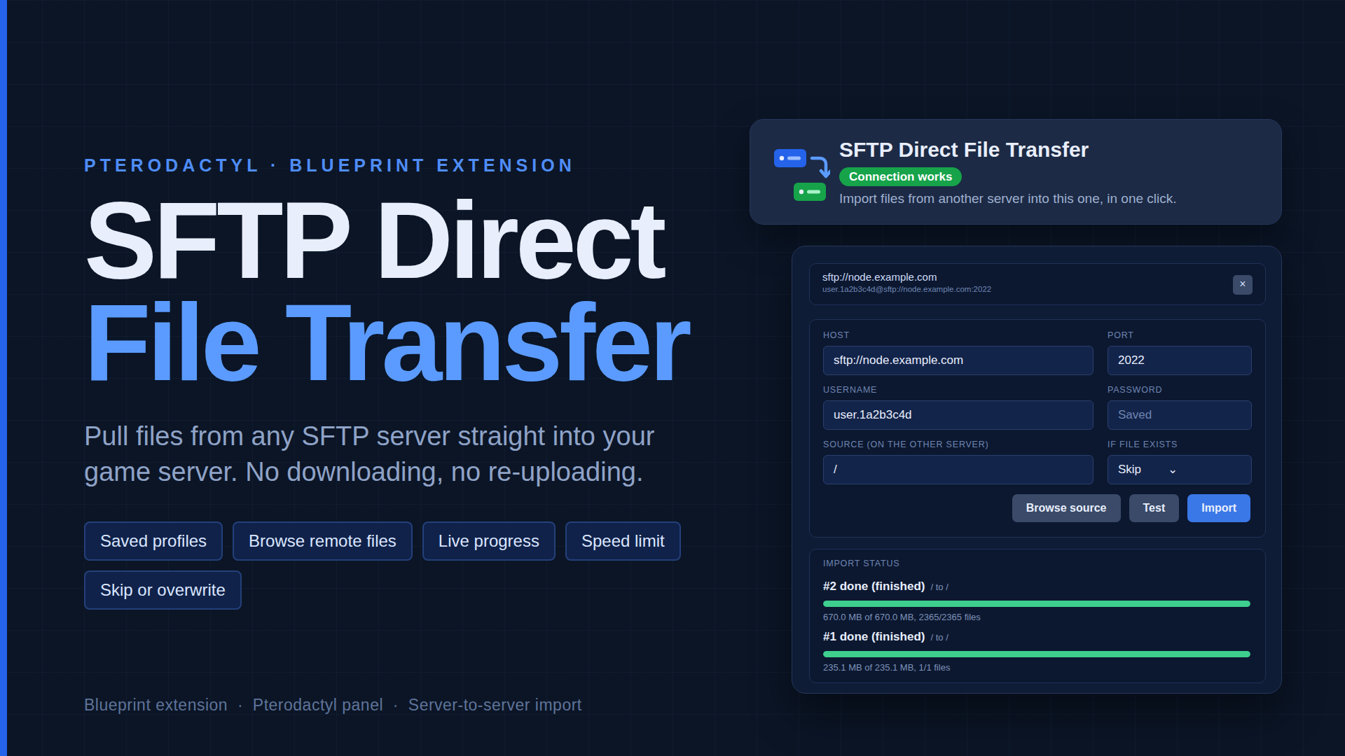 NexAura Direct SFTP File Transfer